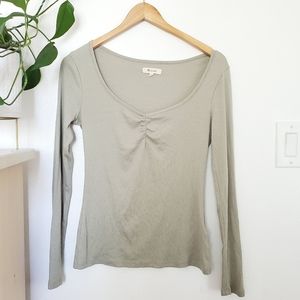 Madewell Corron Ribbed Long Sleeve Shirt